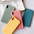Samsung Galaxy S7 S6 edge Phone Case Candy Color Colorful Plain Matte Fresh Simple Cute Solid Color Soft Silicone TPU Case Cover. 