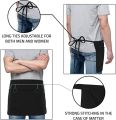 Fast Forward Waist Apron 3 Pocket [Pack of 2] Server Waitress Short apron for Men Women, Kitchen, Restaurant and Crafting, 24x12 Inches. 