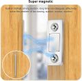 1 Pair / 2 Pair New Invisible Magnetic Door Catch Ultra-Thin Cabinet Magnets Drawer Magnet Catch for Sliding Door Closer Kitchen Cabinet Closer To Protect The Wall Self Adhesive Magnetic Door Stopper. 