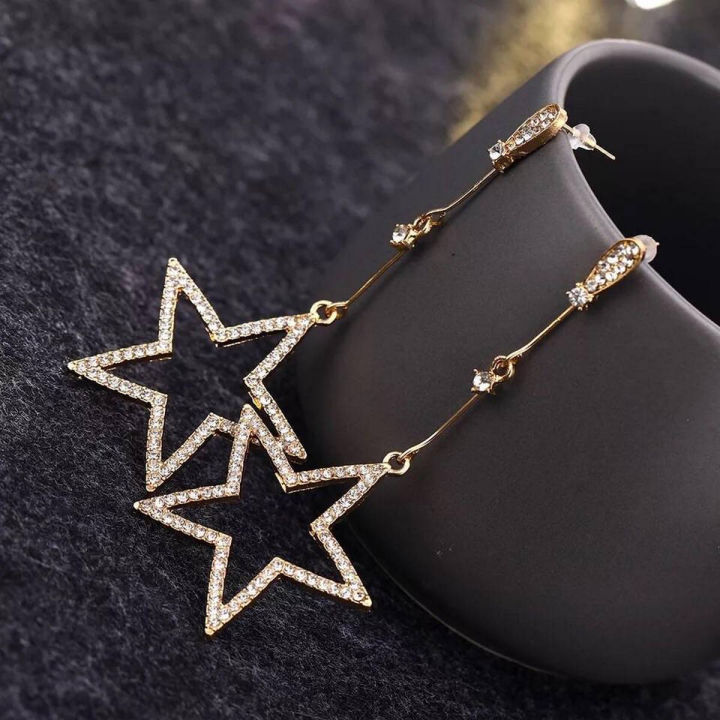 Pair Fashionable Stylish Star Classic Earring Jewelry for Girls