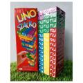 UNO Stacko Jenga Board Game - Classic Balancing Game for Ages 8+ - 12 Wooden Blocks per Pack. 