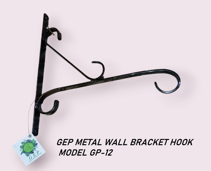 GEP Wall Bracket for Hanging Pots/lamps/ indoor & Outdoor Home & Garden Decor Model GP-12