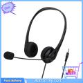 SY490 Wired Headset Universal Noise Cancelling Over Ear USB Binaural Headphone with Mic for Online Teaching. 