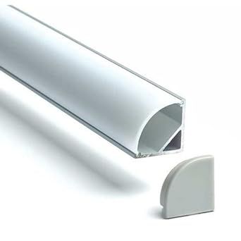 Aluminum Profile/Channel with End Caps and Mounting Clips , LED Strip Light and power supply  for kitchen, Cloth Cupboard's,