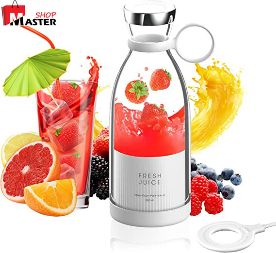 Portable Blender, Electric Blender Bottle Juicer Cup, Personal Blender for Shakes and Smoothies Mini Juicer Wireless Fruit Blenders Bottle Travel School Kitchen Juice Maker, High Quality Portable Blender