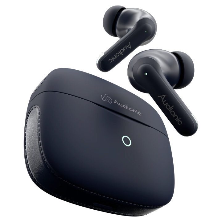 Audionic  Airbud 740 ION Quad Mic ANC Wireless Earbuds, Gaming mode Low Latency TWS Earbud With Upto 70 Hours Playtime, IPX5 Water Proof Wireless Earphones With Voice Assistance Bluetooth Ear buds And Headphones