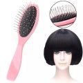 1Pc Prevent Static Hair Brush For Synthetic Hair Not Tangle Clip Extension Wig Pink Comb Styling Tools. 