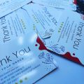 10pcs, Thank you cards for small business, assorted color & design.. 