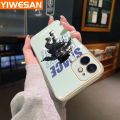 YIWESAN For IPhone 12 Mini Case Fashion Tide Space Nasa New Design Phone Cases Pattern Silicone Casing Full Back Cover Camera Shockproof Protection Softcase. 