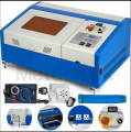 Laser Engraving Machine 40w CO2 Laser Engraver 12x8Inch K40 Laser Cutter USB Port LCD Display with Rotate Wheels(40W 300x200mm). 