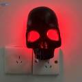 Human Skull Wall Lamp Decor Gothic Halloween Night Light Plug in Party Atmosphere Light. 