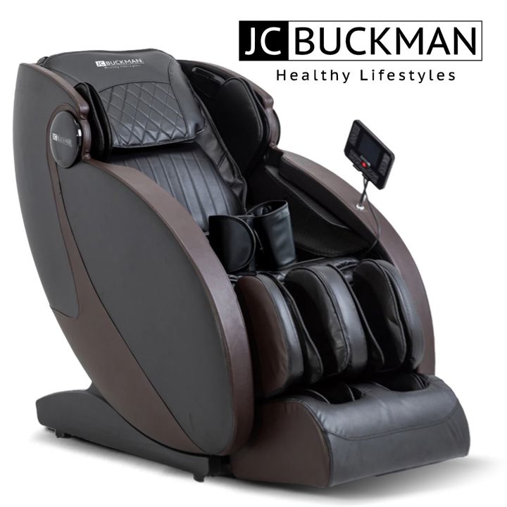 JC Buckman IndulgeUs Massage Chair with Hip Massage, Back Heat Massage, Zero Gravity and Smart LCD Touch Screen