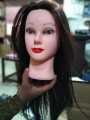 Hair Dummy Training Head For Hair Styling Practice Salon Cutting Hair (Black). 