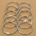 50mm Ring / 6 pcs Metal Scrapbook Lock Ring / Book Ring / Binder Ring. 