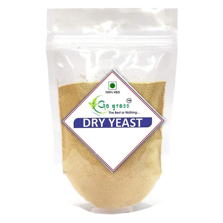 GO GRASS Bakers Yeast- Instant Yeast- Active Dry Yeast (Khameer Powder) 200GRAM