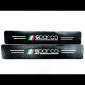 Sparco logo Carbon Fiber Car Door Sill Sticker - 4 Pcs Set. 