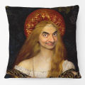 Modern Art Funny Humourous Mr Bean World Cushion Covers Oil Painting Mona Lisa Special Decorative Cushion Cover Pillow Case. 
