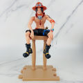 BataBata Anime One Piece Luffy Ace Nami Hancock Figure Bar position Sitting posture Action Figure PVC Model Doll Collection Toy Gift Kids. 