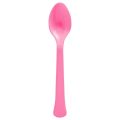 PINK COLOR SPOONS - PACK OF 20 SPOONS - PINK THEME PARTY TABLEWARE. 