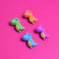 1 Pack Of 4 Dino Fancy Erasers / Fancy Rubbers - Stationery Rubber For Kids - Girls And Boys. 