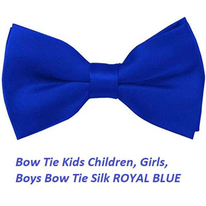 Bow Tie Kids Children, Girls, Boys Bow Tie Silk ROYAL BLUE