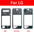 Test Quality For LG K42 K52 K62 K61 Middle Frame Housing Frame Panel Rear Housing Case Panel Replacement Part. 