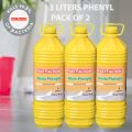 Pack of 3Liters Fast Action Liquid Phenyl - Long Lasting Results Cleans Floors – Suitable for Any Type of Tiles, Floors, and Hard Floors for Daily Cleaning. 