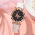 Fashion Quartz Wristwatch Crystal Rhinestone Pearl Quartz Watches Butterfly Watches. 