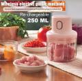 Re-chargeable Intelligent Electric Garlic Machine Garlic Cutter 250 ML. 