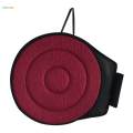 360 Degree Soft Rotating Cushion Car Seat Swivel Chair Pad Red Circle. 