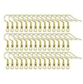 50/100pcs Earring Hooks for DIY Jewelry – Silver/Golden Color Craft Findings for Handmade Earrings. 