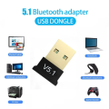 BT 5.1 Wireless Bluetooth Adapter USB Dongle For Desktop Laptop PC Multi Device Bluetooth Audio Receiver Transmitter BT5.1. 