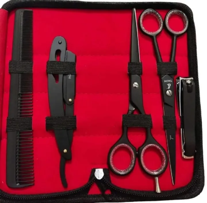 Professional%20Barber%20Kit,%20Salon%20Barber%20Set,%20Professional%20Haircutting%20Scissor%20Set%20Pack%20Of%205%202pcs%20Scissors%20,%20comb%20,%20nail%20cutter%20and%20Razor%20-%20Image%202
