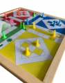 Pack of 1 Ludo Board Games with Free Gotee Set Classics Wooden Toys for Kids Indoor Game for Kids Boys Girls and Adults, Travel Board Game Set with Dice for Fun, Strategy, Brain Teaser Game. 