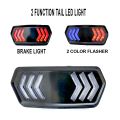 Motorcycle Fancy Led Backlight Tail Light with Two Colour Red & Blue Flasher Light for CD70 and CG125 Bikes. 