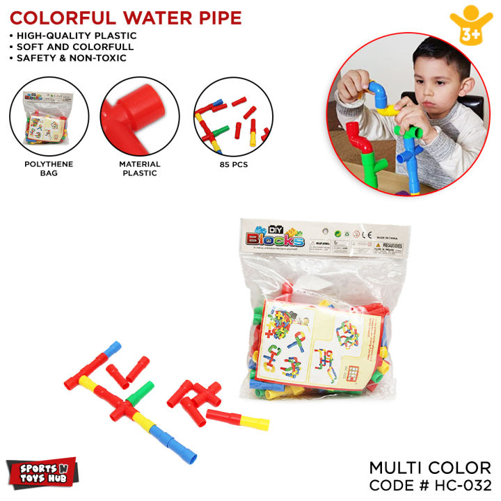 Colorful Water Pipe - Building Blocks DIY For Kids