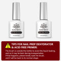 BORN PRETTY Nail Prep Dehydrator Acid Free Primer Natural Dry Nail Dehydrate Bond Primer Soft Nail Tips Gel Nail Functional Gel. 