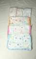 Baby Face Towel Napkin For Newborn baby  (Pack of 06 Pieces) White Base with Printed. 