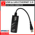 SpeedX USB to LAN Adapter - 2.0 USB LAN Adapter Card Ethernet Network. 