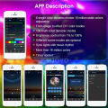 Auoyo WS2812b LED String Light Christmas Lights Intelligent APP Control Magic Decoration Racing Lighting Belt Wall Decoration Indoor Outdoor Strip Fairy Lights for Garden Christmas Party Holiday Decoration . 