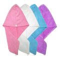 2pcs/ Coral Velvet Hair Towel Fast Drying Hair Towel Super Absorbent Quick Dry Towel for Women. 