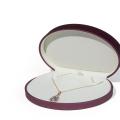 Semi-circular Jewelry box Sophisticated Brushed PU leather Pendant box Necklace box Bracelet for Storage Organization Gift Jewelry showcase Home decor. 