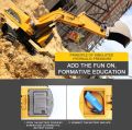 1/24 6CH Diecast Remote Control Digger Excavator RC Construction toys for kids boys. 