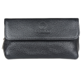 New Pipe Pouch Case Smoking Bag Handmade Portable Pipe Storage Bag for 2 Pipes Tamper Filter Tool Cleaner Keep Freshness-Black. 