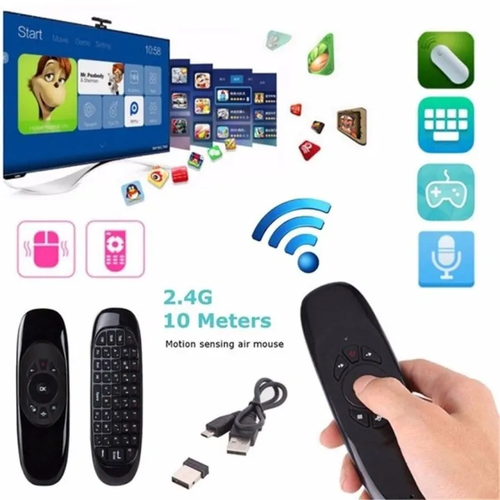 2.4GHz%20Flying%20Mouse%206-Axis%20Gyroscope%20Wireless%20Air%20Mouse%20Keyboard%20Remote%20Control%20For%20Smart%20TV%20PC%20-%20Image%202