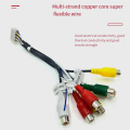 20 Pin Android Car Stereo Automotive Connector RCA Wiring Harness Adapter 7-Head RCA Audio/Video AUX Cable. 