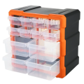 K521 Plastic Carry Tool Storage Cabinet with 12 Drawers & 16 Grid Compartments PP+PS Multi-Use Hardware Organizer Box for Tools, Craft & Components by Electrica. 