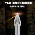 5 Pcs Efficient Universal Drilling Tool, Multifunctional Triple-Cornered Cross Alloy Drill Bit Set (3/4/5/6/8mm). 