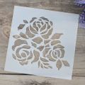 3pcs Different Designs Reusable Flower & leaves DIY Painting Emboss Art Craft Scrap booking Cards Album Stencil For Wall Decor size 25x20cm. 