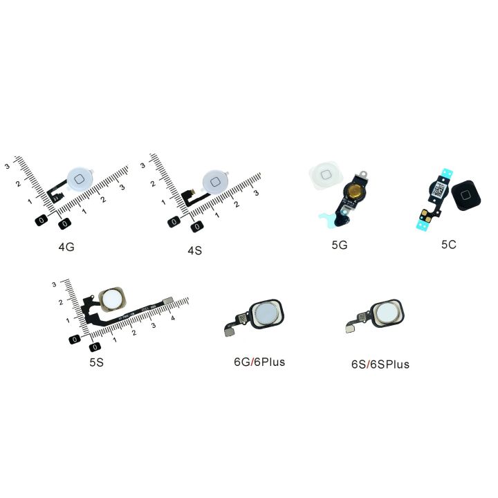 For iPhone 4 4G 5 5S 5C 6G 6 Plus 6S 6SPlus Menu Home Button Assembly Flex Cable Sensor Ribbon Complete Spare Parts Replacement